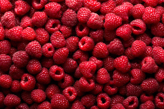 Fototapeta Raspberry fruit background
