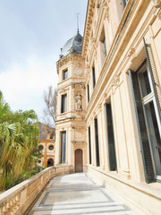 Fototapeta premium Elaborate and ornate architecture and building of Jerez horse ri