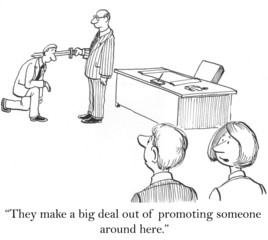 They make a big deal out of promotions