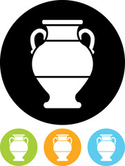 Vector icon isolated on white - Antique amphora