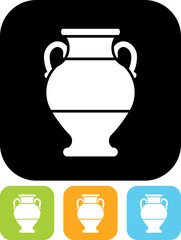 Vector icon isolated on white - Antique amphora