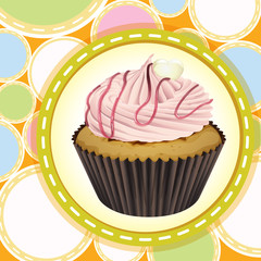 cupcake and a wallpaper