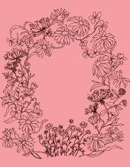 植物模様のパターン