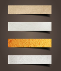 Obraz premium Paper stick with detailed shadow, vector illustration template