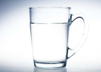 A glass of water