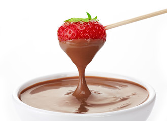 Strawberry with chocolate