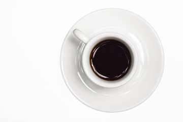 Cup with black coffee