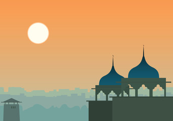 Obraz premium East urban background