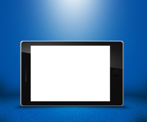 Phone Touch Screen Blue Background