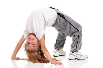 Little girl gymnastic