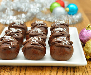 Christmas chocolate cakes