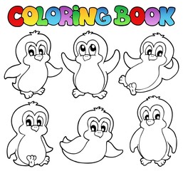 Livre de coloriage pingouins mignons 1