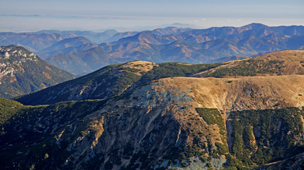 View from Chopok - Low Tatras mountains, Slovakia