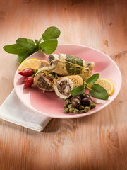 swordfish stuffed with capers olives and sage