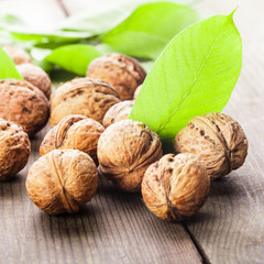 Walnuts heap