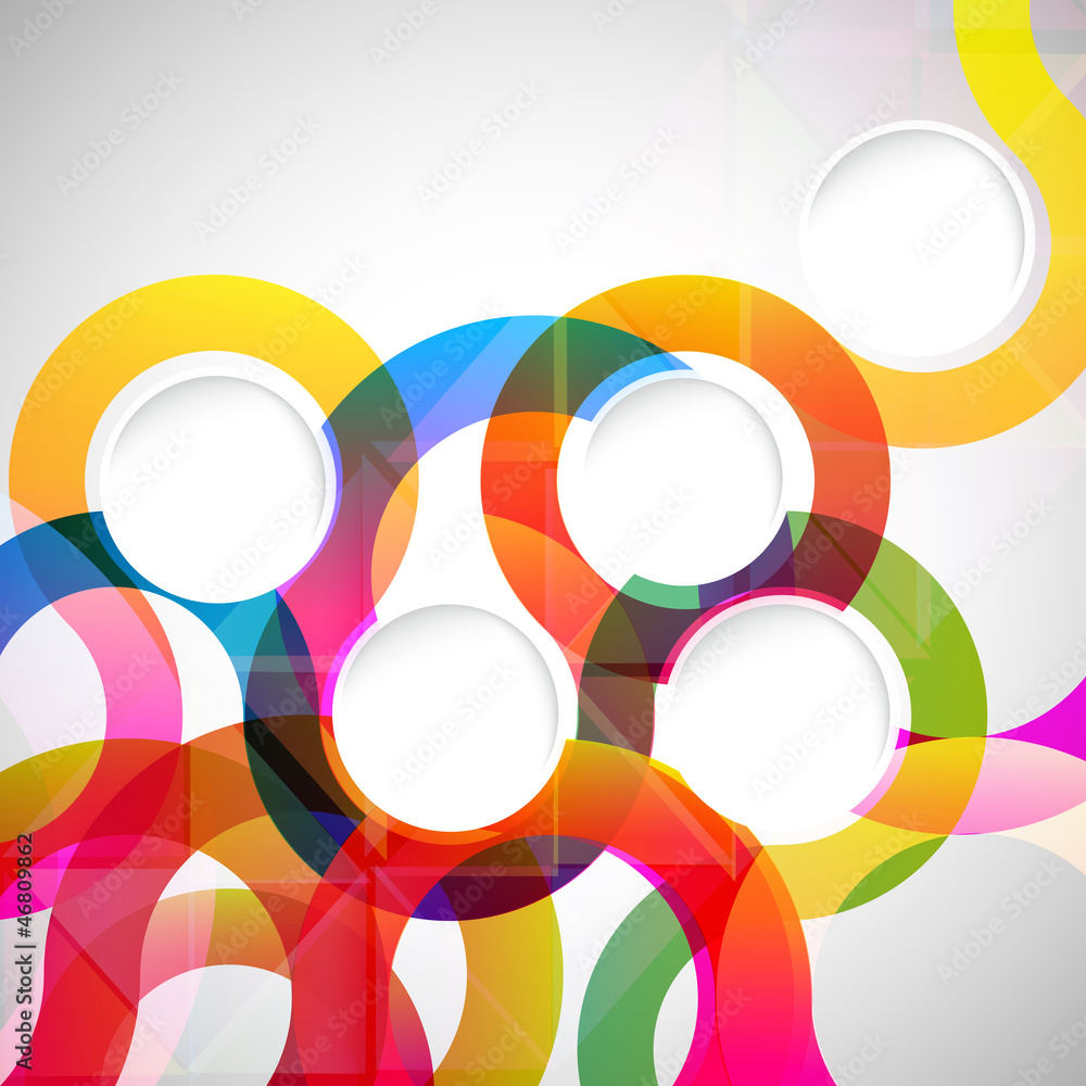 Aufkleber Abstract background with design elements.