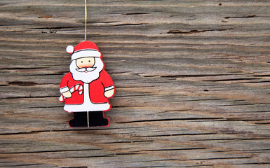 Weihnachtsmann auf Holz