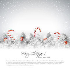 christmas silver background with place for text