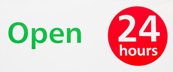 Open 24 hours