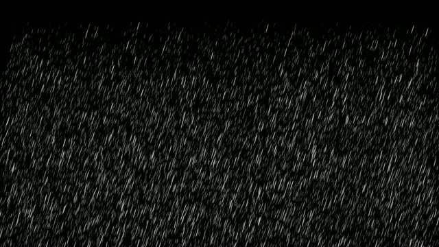 Rain with black screen