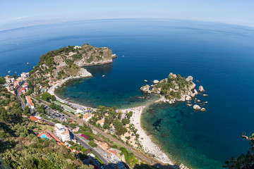 Fototapeta na wymiar Isola bella, niewielka wyspa w pobliżu Taormina, Sycylia