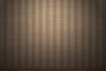 Brown striped and patterned vintage wallpaper background