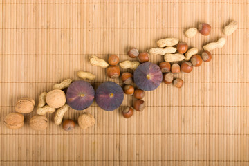 Background bamboo mat