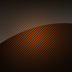 Copper glossy carbon fiber background or texture