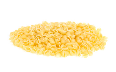 Heap of raw pasta (conchiglie)