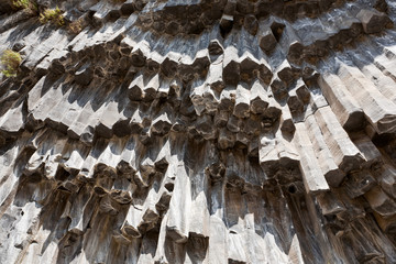 Basalt rocks in Armenia.