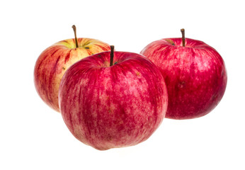Red apple isolated on white background