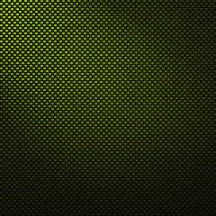 A realistic green carbon fiber weave background or texture