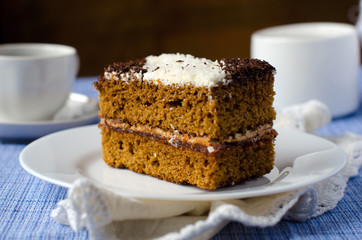 Sponge of-cake with apricot jam in  МАП