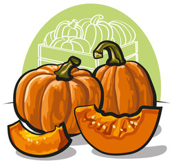 Fresh  pumpkins