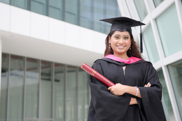 indian female graduate
