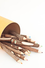 color pencil in circle box