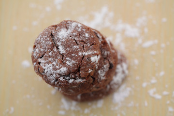 brown cookies on table