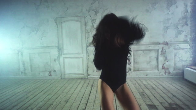 Young woman dancing