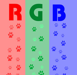rgb color paws