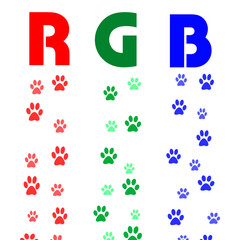 rgb color paws
