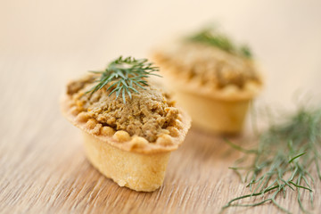 tartlets with paste