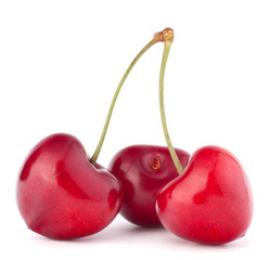 Heart shaped cherry berries