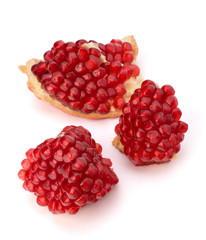 Ripe pomegranate piece