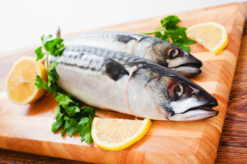 couple of fresh mackerel