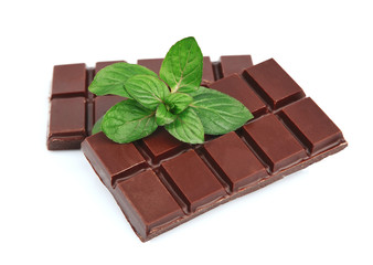 Chocolate with mint