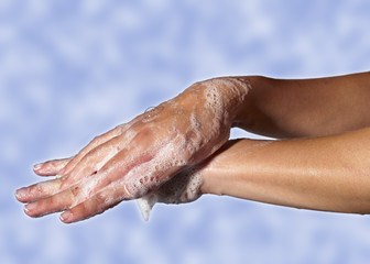 Fototapeta premium Care for sensuality woman hands