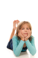 young girl doing gymnastics