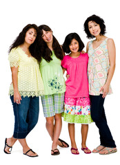 Fototapeta premium Happy family posing