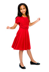 Mixedrace girl posing