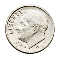 Human representation on us coin